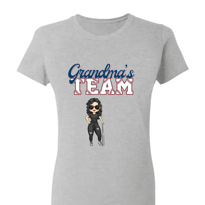 Grandma’s Baseball Team Shirt – Personalized T-Shirt – Custom Game Day Gift for Proud Baseball Grandmas with Kids’ Names  Ezcustomize