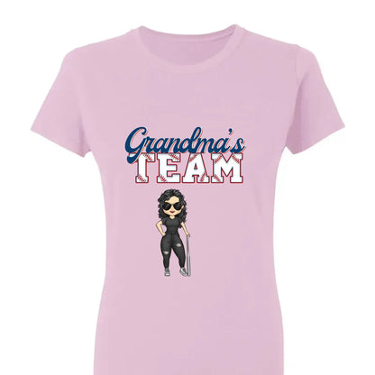 Grandma’s Baseball Team Shirt – Personalized T-Shirt – Custom Game Day Gift for Proud Baseball Grandmas with Kids’ Names  Ezcustomize