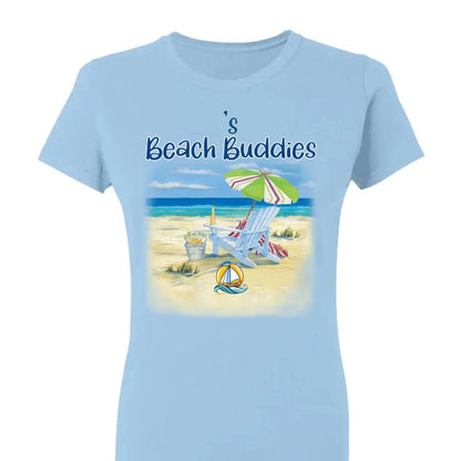 Grandma’s Beach Buddies Shirt – Personalized T-Shirt with Grandkids’ Names – Gift for Grandma or Mom on Birthday, Mother’s Day  Ezcustomize