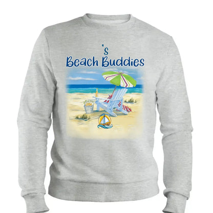 Grandma’s Beach Buddies Shirt – Personalized T-Shirt with Grandkids’ Names – Gift for Grandma or Mom on Birthday, Mother’s Day  Ezcustomize