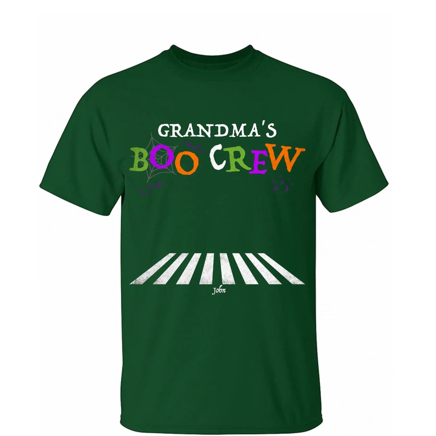 Grandma's Boo Crew Halloween Shirt – Personalized Custom T-shirt with Grandkids' Names, Cute Halloween Gift for Grandma, Nana, Mimi, or Mom  Ezcustomize