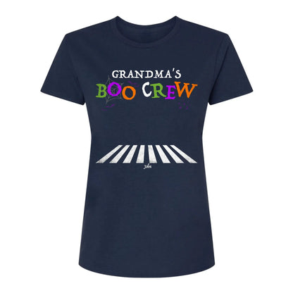 Grandma's Boo Crew Halloween Shirt – Personalized Custom T-shirt with Grandkids' Names, Cute Halloween Gift for Grandma, Nana, Mimi, or Mom  Ezcustomize