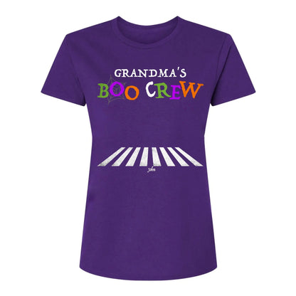 Grandma's Boo Crew Halloween Shirt – Personalized Custom T-shirt with Grandkids' Names, Cute Halloween Gift for Grandma, Nana, Mimi, or Mom  Ezcustomize
