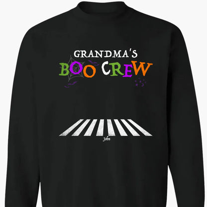 Grandma's Boo Crew Halloween Shirt – Personalized Custom T-shirt with Grandkids' Names, Cute Halloween Gift for Grandma, Nana, Mimi, or Mom  Ezcustomize
