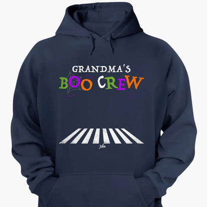 Grandma's Boo Crew Halloween Shirt – Personalized Custom T-shirt with Grandkids' Names, Cute Halloween Gift for Grandma, Nana, Mimi, or Mom  Ezcustomize