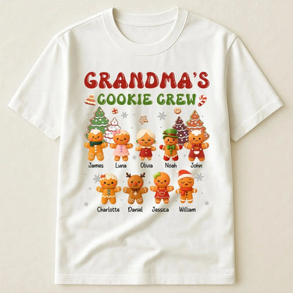 Grandma’s Cookie Crew – Personalized Shirt – Fun Custom Baking Tee & Sweet Gift for Grandma, Nana, or Mimi from Grandkids & Family  Ezcustomize