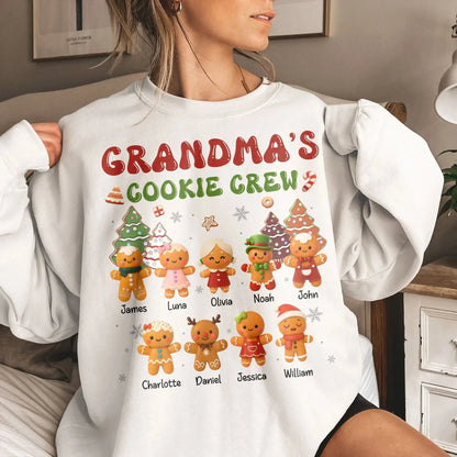 Grandma’s Cookie Crew – Personalized Shirt – Fun Custom Baking Tee & Sweet Gift for Grandma, Nana, or Mimi from Grandkids & Family  Ezcustomize