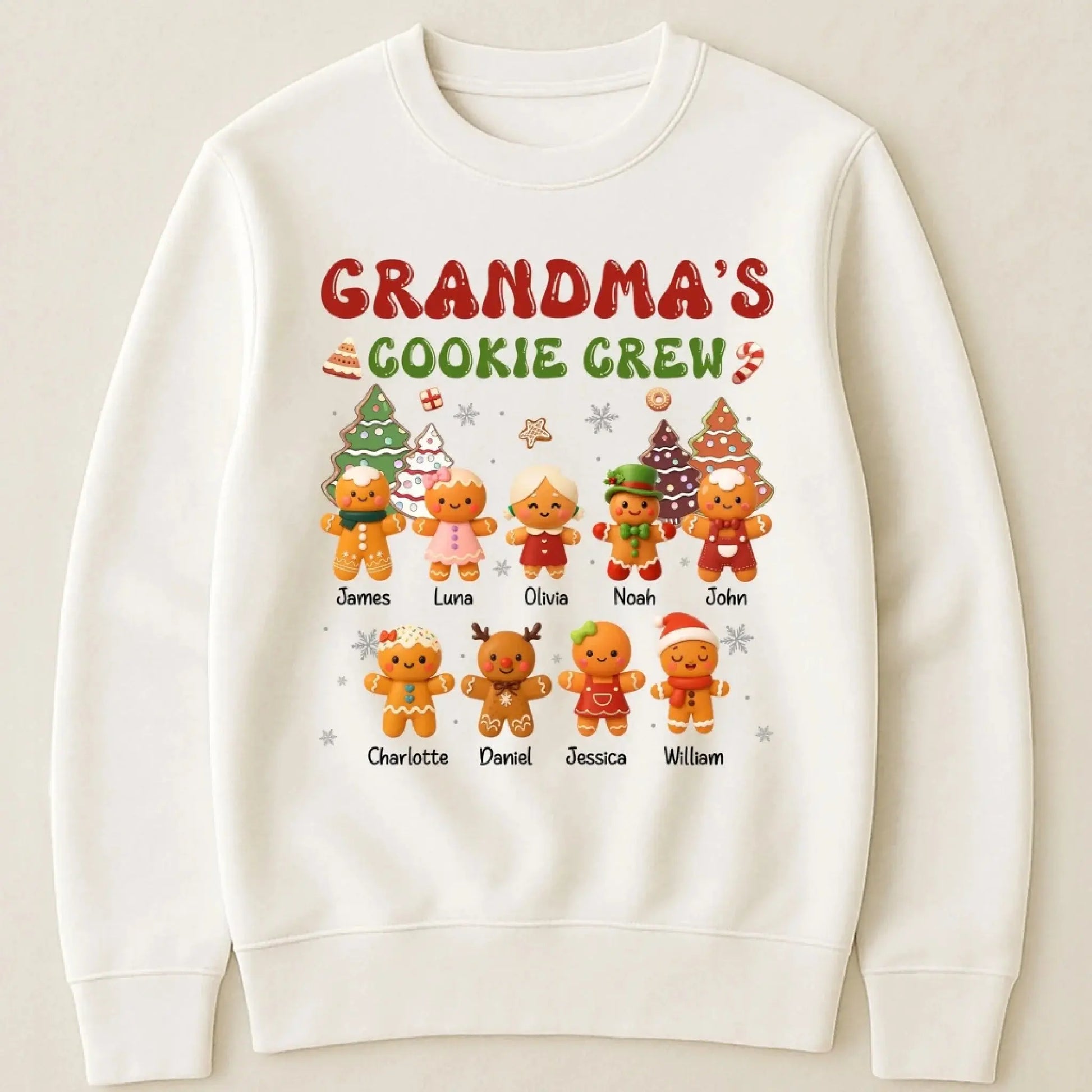 Grandma’s Cookie Crew – Personalized Shirt – Fun Custom Baking Tee & Sweet Gift for Grandma, Nana, or Mimi from Grandkids & Family  Ezcustomize