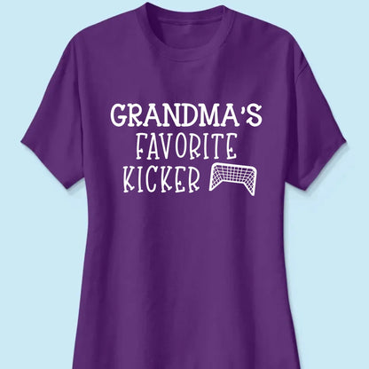 Grandma’s Favorite Kickers Soccer Shirt – Personalized T-Shirt with Kids’ Names – Gift for Soccer Grandma or Mom  Ezcustomize