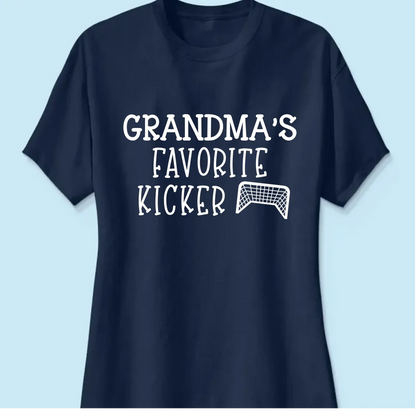 Grandma’s Favorite Kickers Soccer Shirt – Personalized T-Shirt with Kids’ Names – Gift for Soccer Grandma or Mom  Ezcustomize