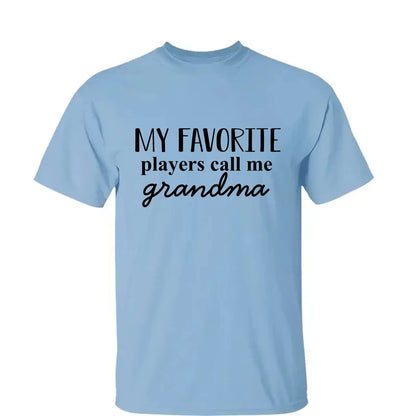 Grandma's Favorite Players – Personalized T-Shirt, Custom Gift for Sport Grandma or Proud Sports Mom  Ezcustomize