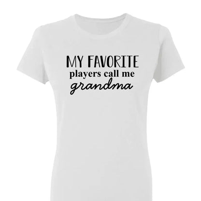 Grandma's Favorite Players – Personalized T-Shirt, Custom Gift for Sport Grandma or Proud Sports Mom  Ezcustomize