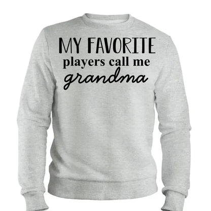 Grandma's Favorite Players – Personalized T-Shirt, Custom Gift for Sport Grandma or Proud Sports Mom  Ezcustomize