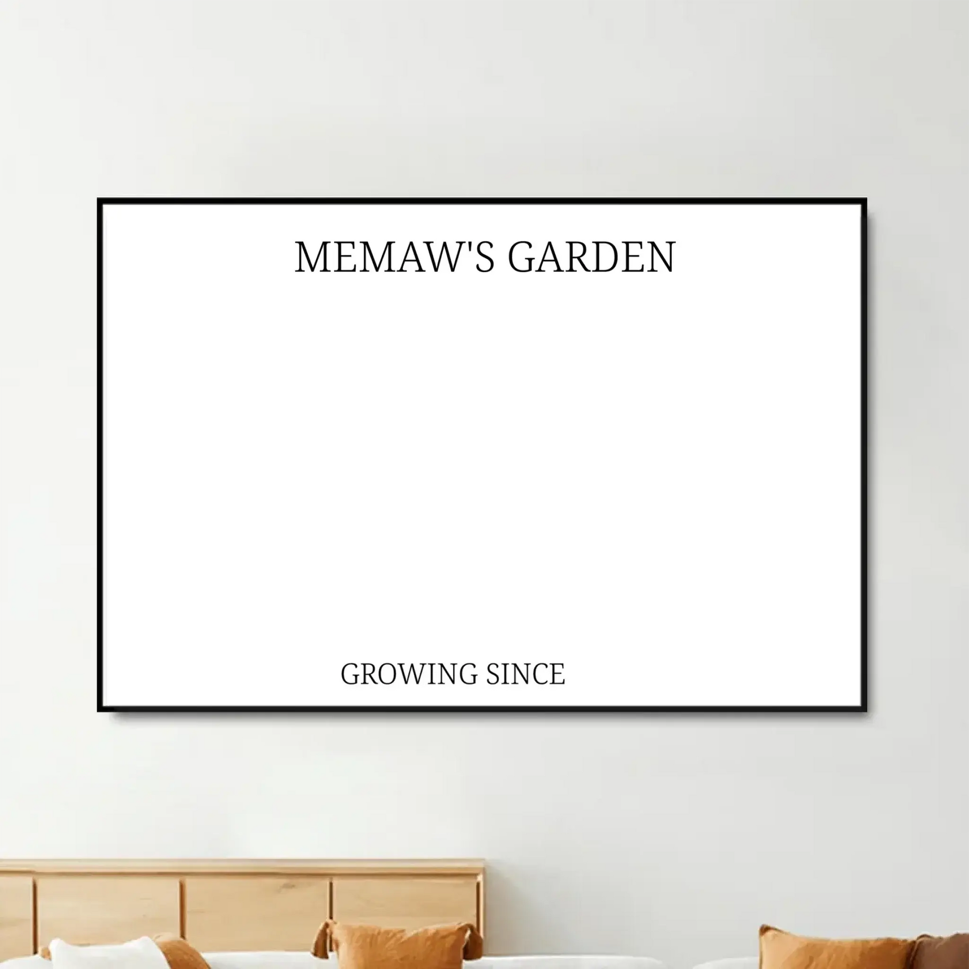 Grandma’s Garden Personalized Floral Name Print – Custom Family Poster Wall Decor – Meaningful Birthday, Mother’s Day & Christmas Gift for Grandma  Ezcustomize