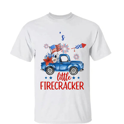 Grandma’s Little Firecrackers – 4th of July Patriotic Personalized T-Shirt – Custom Gift for Grandma, Nana, Mimi, or Mom  Ezcustomize
