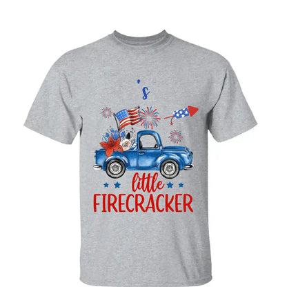 Grandma’s Little Firecrackers – 4th of July Patriotic Personalized T-Shirt – Custom Gift for Grandma, Nana, Mimi, or Mom  Ezcustomize