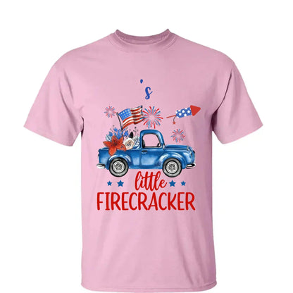 Grandma’s Little Firecrackers – 4th of July Patriotic Personalized T-Shirt – Custom Gift for Grandma, Nana, Mimi, or Mom  Ezcustomize