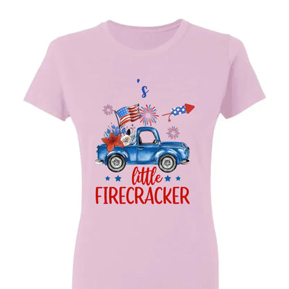 Grandma’s Little Firecrackers – 4th of July Patriotic Personalized T-Shirt – Custom Gift for Grandma, Nana, Mimi, or Mom  Ezcustomize