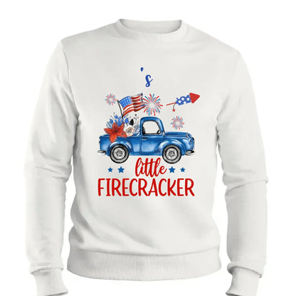 Grandma’s Little Firecrackers – 4th of July Patriotic Personalized T-Shirt – Custom Gift for Grandma, Nana, Mimi, or Mom  Ezcustomize