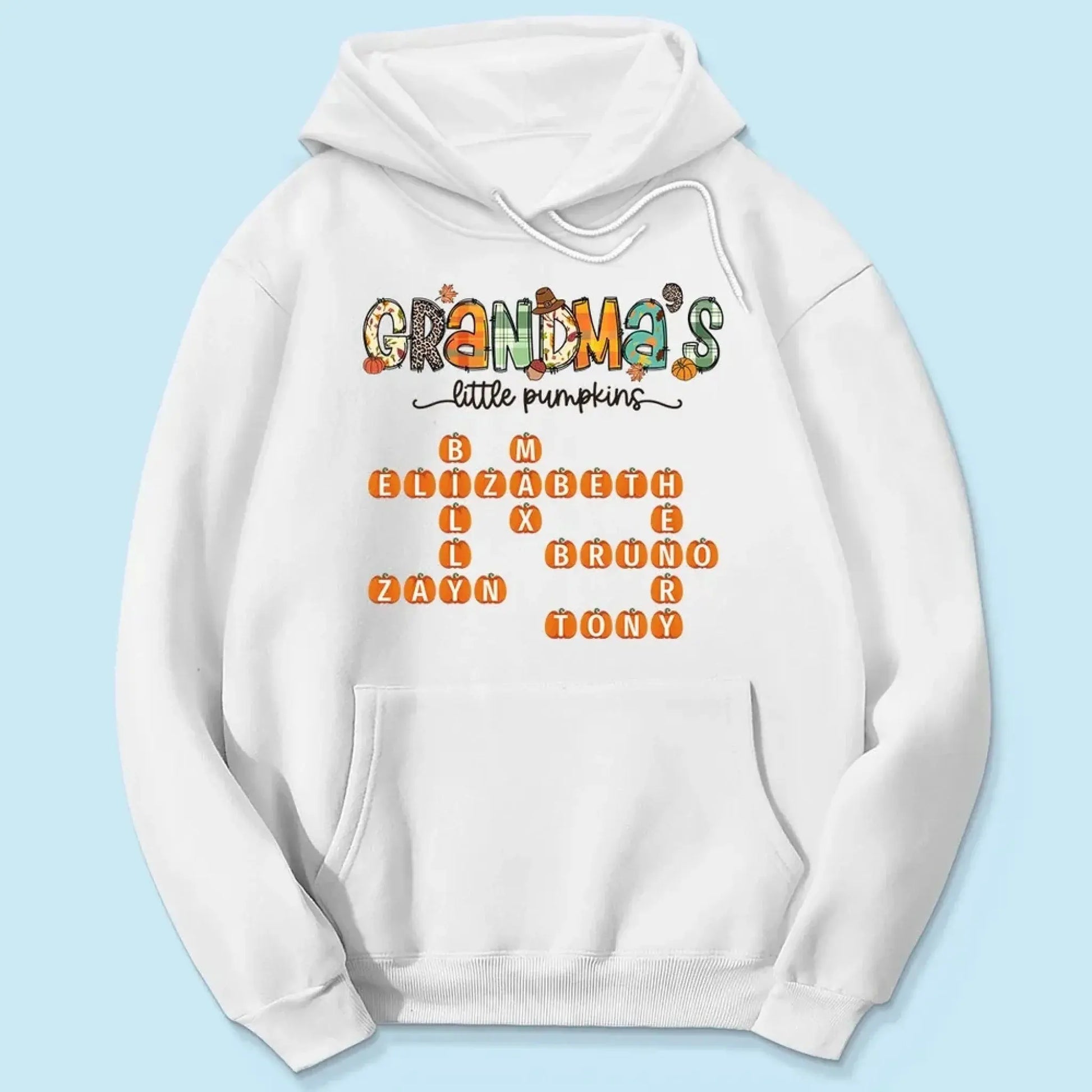 Grandma’s Little Pumpkins Fall Design – Personalized Shirt for Autumn – Cute Seasonal Gift for Grandma, Nana, Mimi or Mom  Ezcustomize