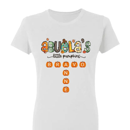 Grandma’s Little Pumpkins Fall Design – Personalized Shirt for Autumn – Cute Seasonal Gift for Grandma, Nana, Mimi or Mom  Ezcustomize