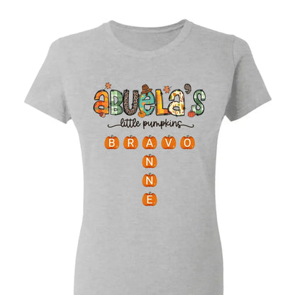 Grandma’s Little Pumpkins Fall Design – Personalized Shirt for Autumn – Cute Seasonal Gift for Grandma, Nana, Mimi or Mom  Ezcustomize