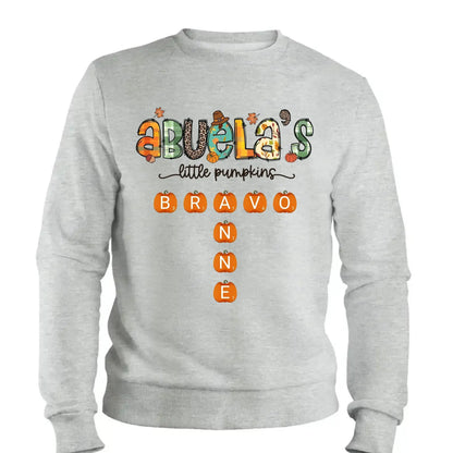 Grandma’s Little Pumpkins Fall Design – Personalized Shirt for Autumn – Cute Seasonal Gift for Grandma, Nana, Mimi or Mom  Ezcustomize