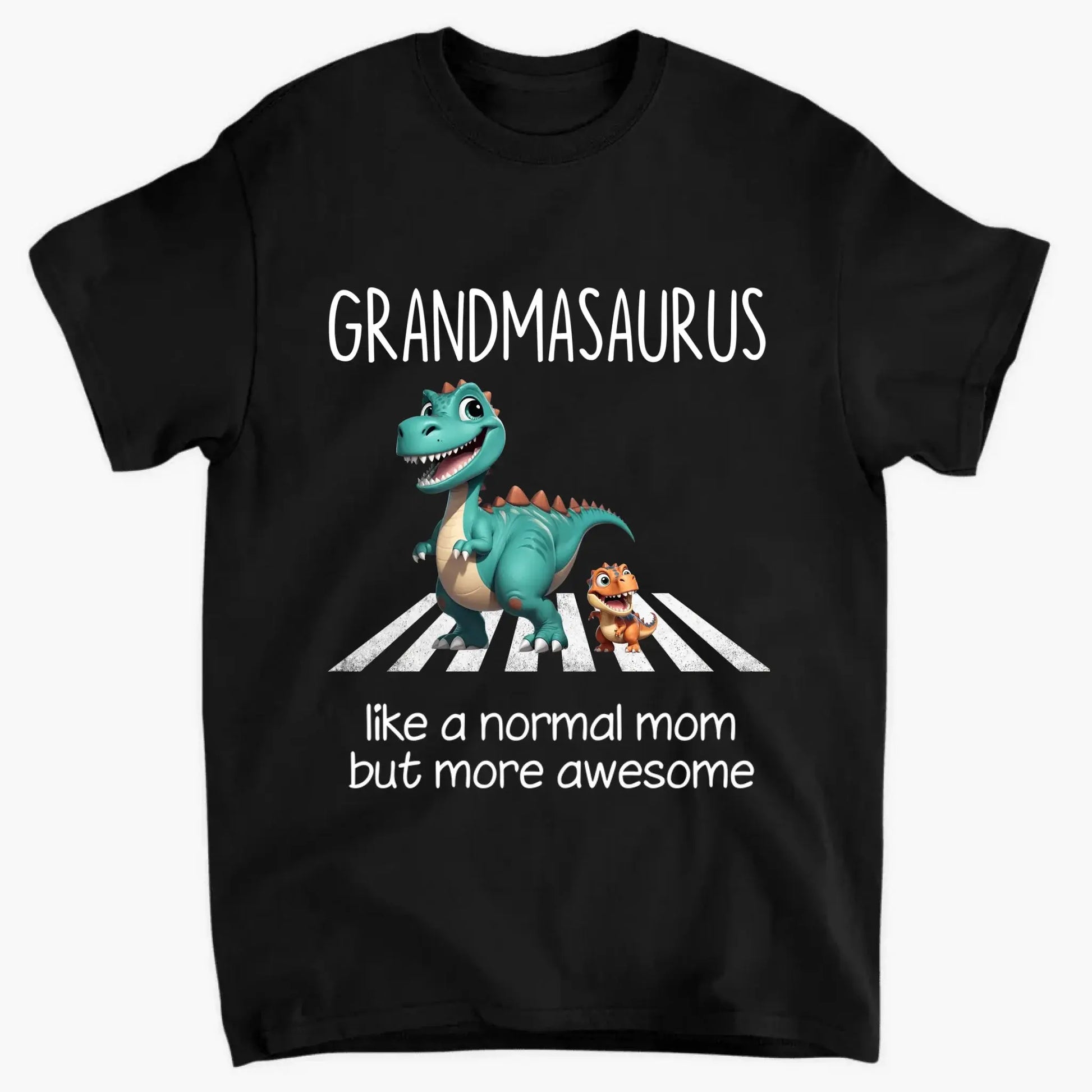 Grandmasaurus & Kids 3D Dinosaur Shirt – Personalized Dark Color T-Shirt – Fun Mother’s Day Gift for Grandma  Ezcustomize