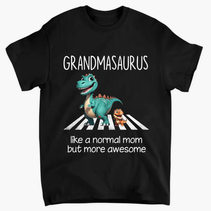 Grandmasaurus & Kids 3D Dinosaur Shirt – Personalized Dark Color T-Shirt – Fun Mother’s Day Gift for Grandma  Ezcustomize