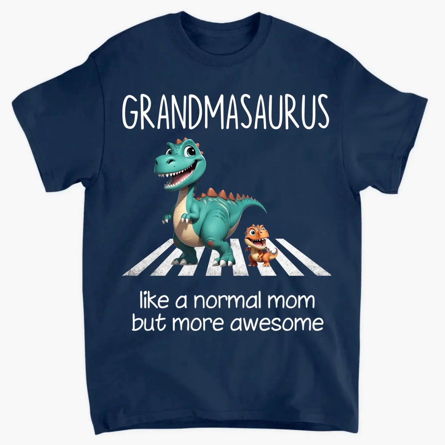 Grandmasaurus & Kids 3D Dinosaur Shirt – Personalized Dark Color T-Shirt – Fun Mother’s Day Gift for Grandma  Ezcustomize