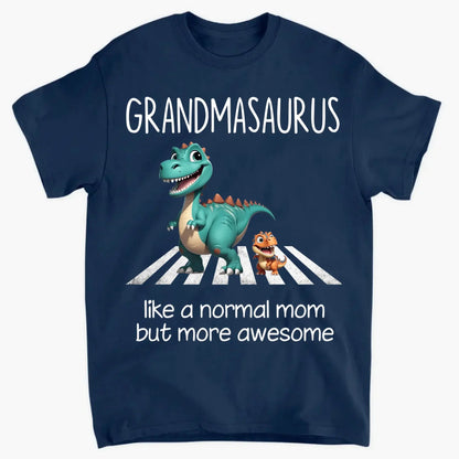Grandmasaurus & Kids 3D Dinosaur Shirt – Personalized Dark Color T-Shirt – Fun Mother’s Day Gift for Grandma  Ezcustomize