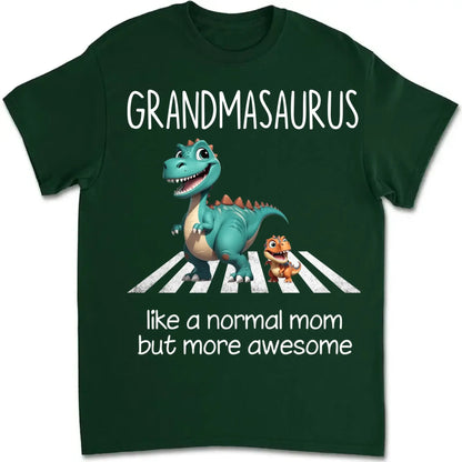 Grandmasaurus & Kids 3D Dinosaur Shirt – Personalized Dark Color T-Shirt – Fun Mother’s Day Gift for Grandma  Ezcustomize