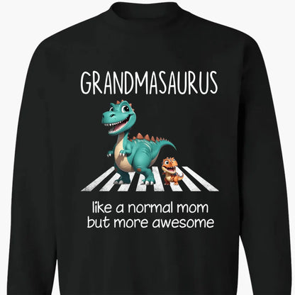 Grandmasaurus & Kids 3D Dinosaur Shirt – Personalized Dark Color T-Shirt – Fun Mother’s Day Gift for Grandma  Ezcustomize