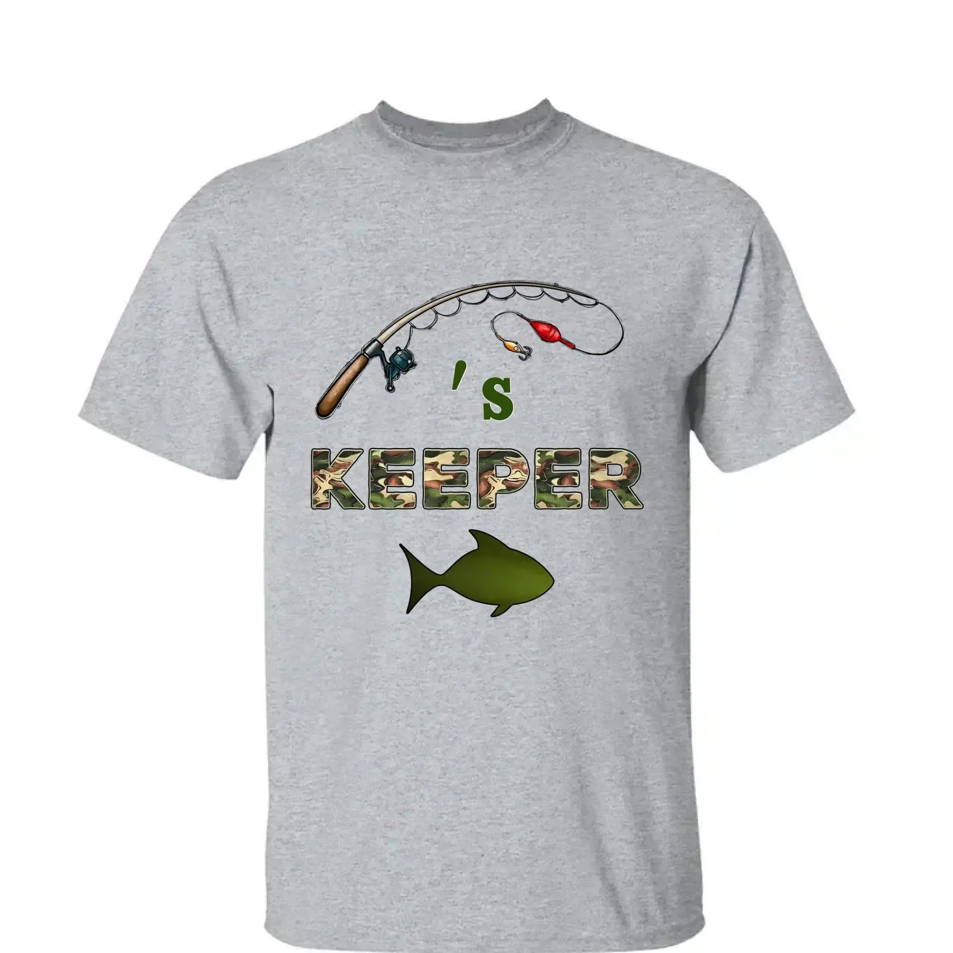 Grandpa’s Keepers Camouflage Fishing Shirt – Personalized T-Shirt with Kids' Names – Birthday or Father’s Day Gift for Grandpa  Ezcustomize