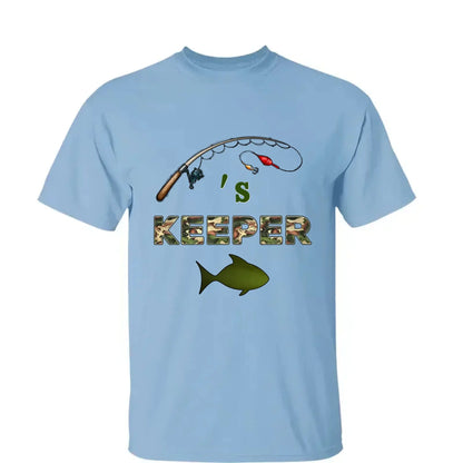 Grandpa’s Keepers Camouflage Fishing Shirt – Personalized T-Shirt with Kids' Names – Birthday or Father’s Day Gift for Grandpa  Ezcustomize