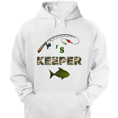Grandpa’s Keepers Camouflage Fishing Shirt – Personalized T-Shirt with Kids' Names – Birthday or Father’s Day Gift for Grandpa  Ezcustomize