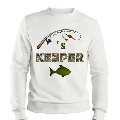Grandpa’s Keepers Camouflage Fishing Shirt – Personalized T-Shirt with Kids' Names – Birthday or Father’s Day Gift for Grandpa  Ezcustomize