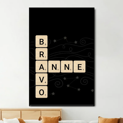 Grandparents & Grandkids Forever Linked Together Scrabble - Personalized Poster  Ezcustomize