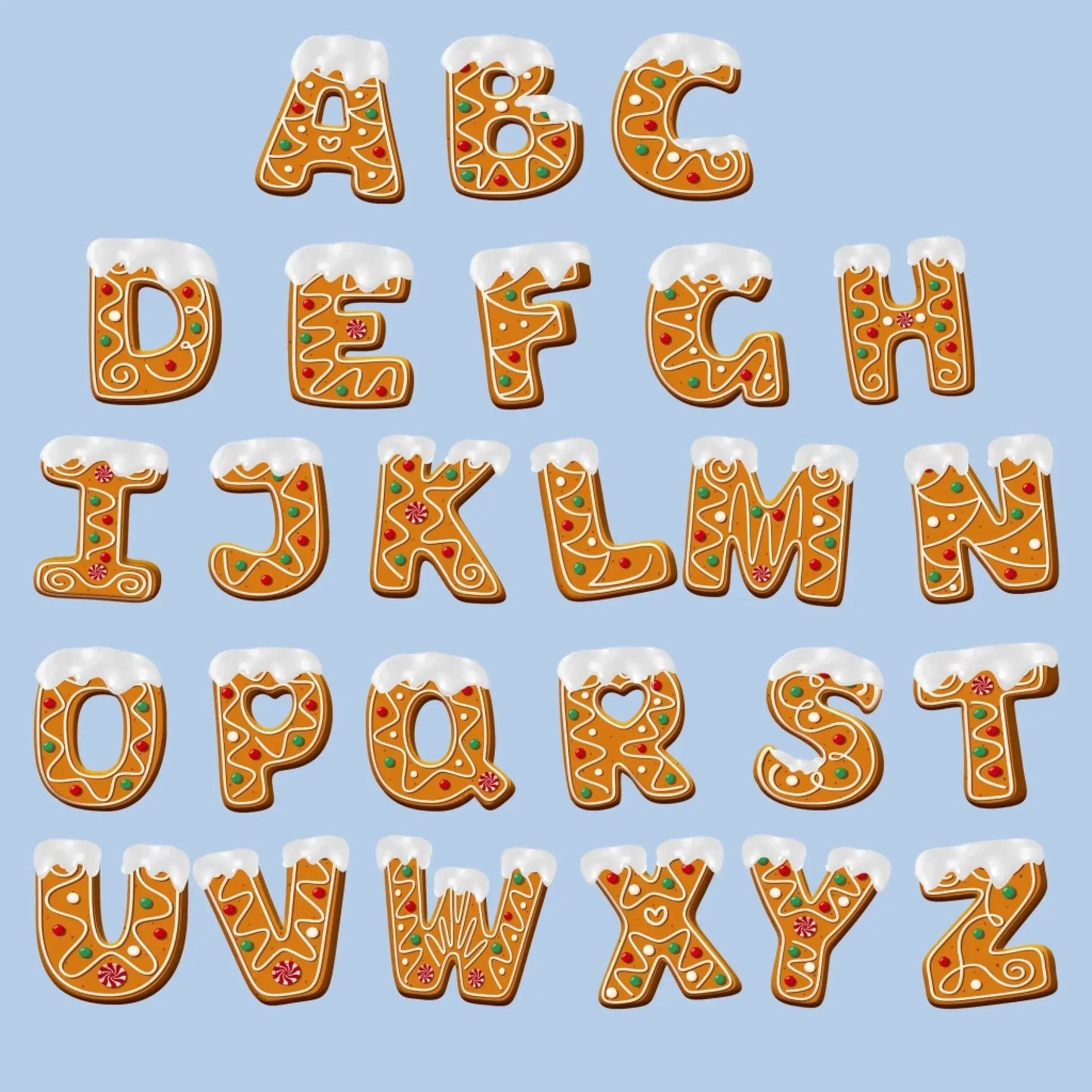 Handmade Gingerbread Letter Wooden Ornament – Personalized Gift One Letter at a Time – Birthday & Christmas Keepsake for Loved Ones  Ezcustomize