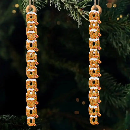 Handmade Gingerbread Letter Wooden Ornament – Personalized Gift One Letter at a Time – Birthday & Christmas Keepsake for Loved Ones  Ezcustomize