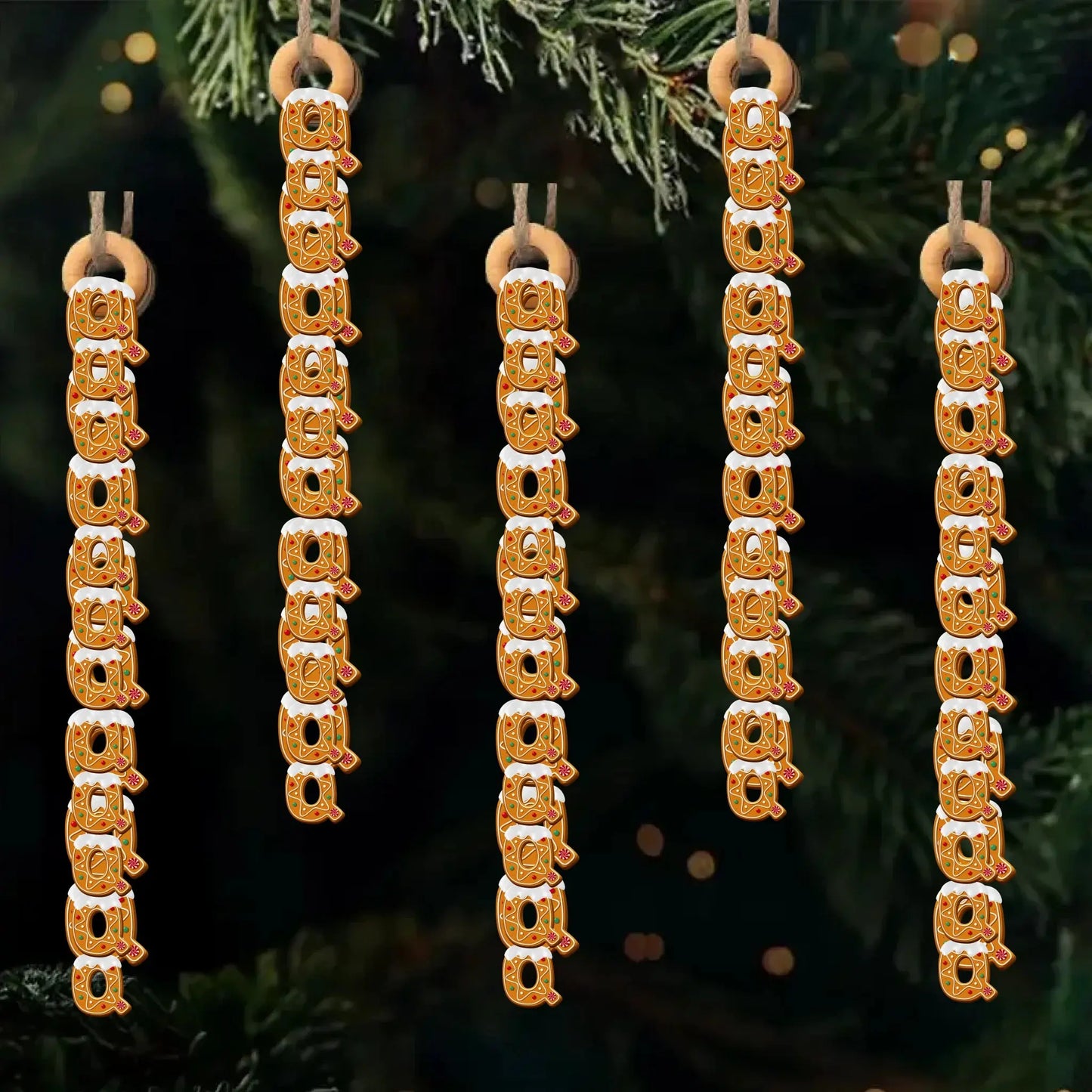 Handmade Gingerbread Letter Wooden Ornament – Personalized Gift One Letter at a Time – Birthday & Christmas Keepsake for Loved Ones  Ezcustomize