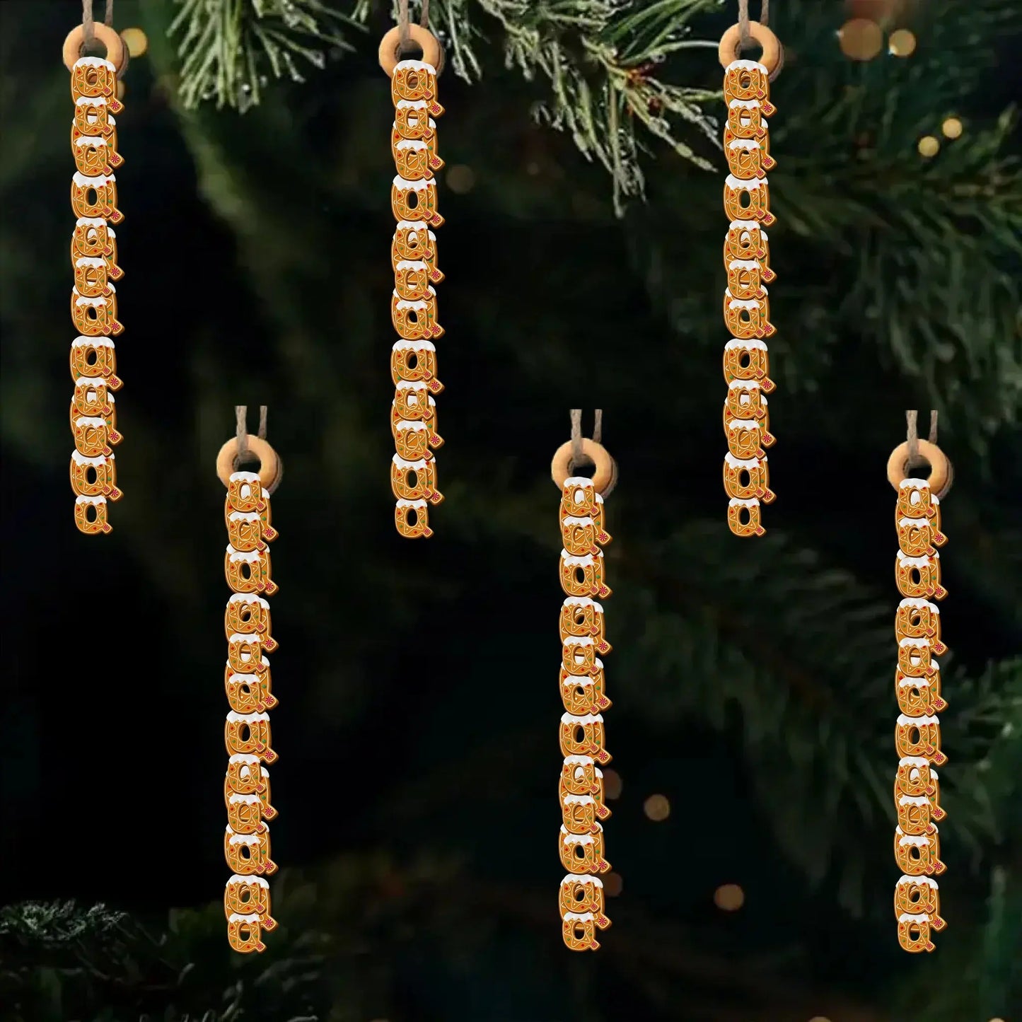 Handmade Gingerbread Letter Wooden Ornament – Personalized Gift One Letter at a Time – Birthday & Christmas Keepsake for Loved Ones  Ezcustomize