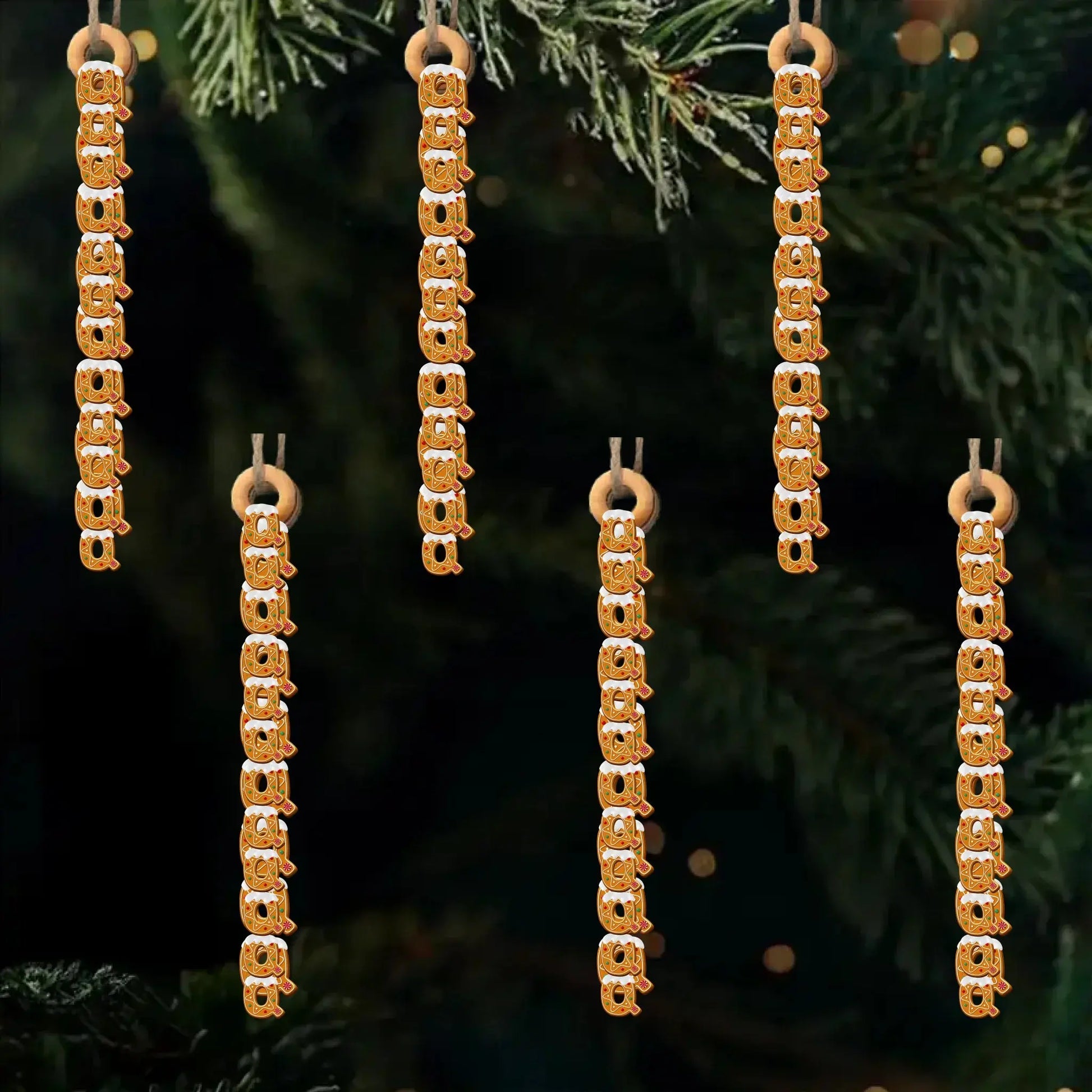 Handmade Gingerbread Letter Wooden Ornament – Personalized Gift One Letter at a Time – Birthday & Christmas Keepsake for Loved Ones  Ezcustomize