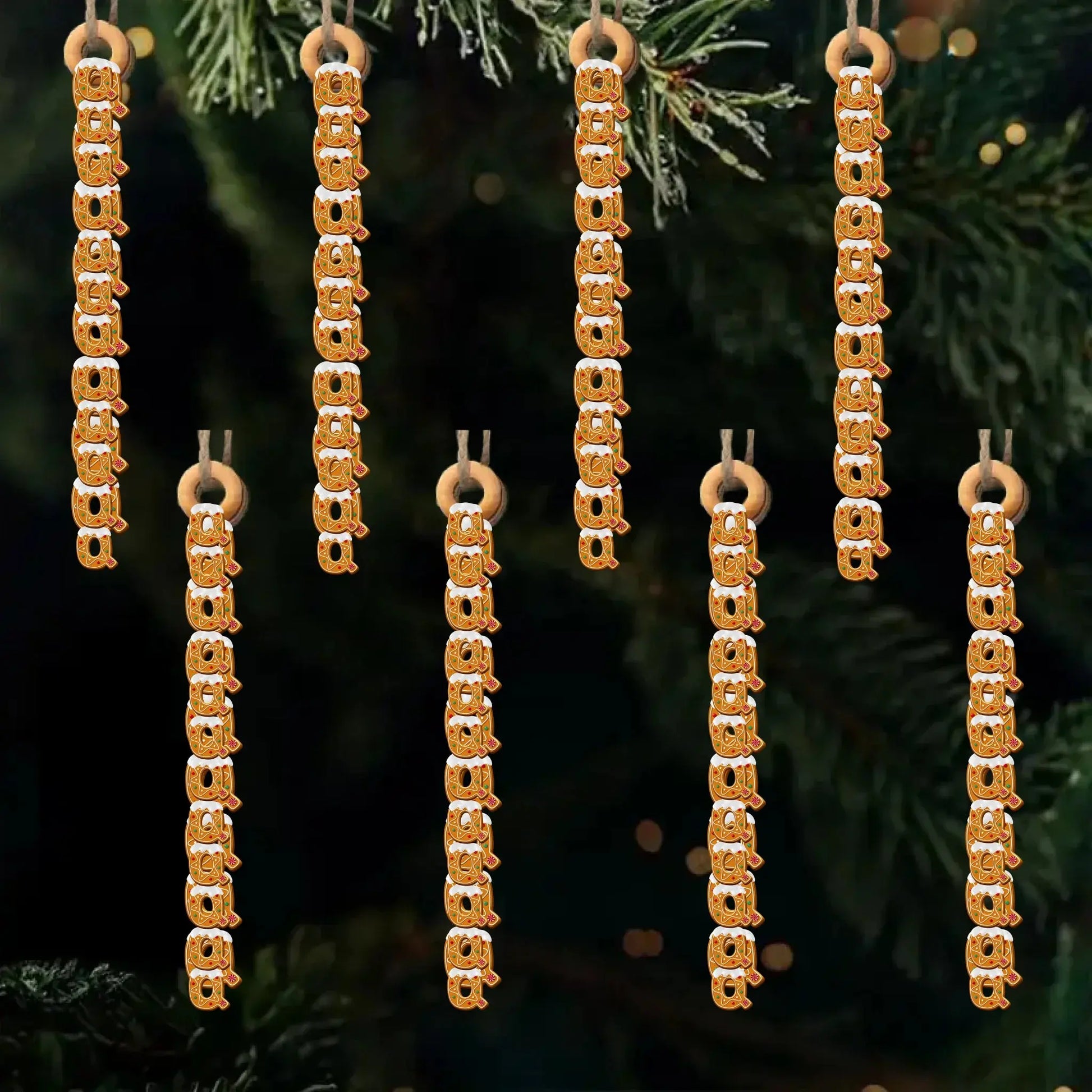 Handmade Gingerbread Letter Wooden Ornament – Personalized Gift One Letter at a Time – Birthday & Christmas Keepsake for Loved Ones  Ezcustomize