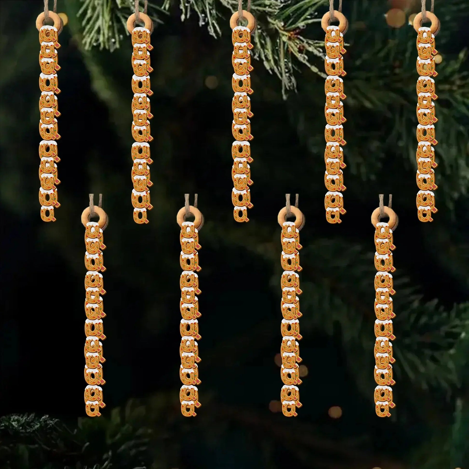 Handmade Gingerbread Letter Wooden Ornament – Personalized Gift One Letter at a Time – Birthday & Christmas Keepsake for Loved Ones  Ezcustomize