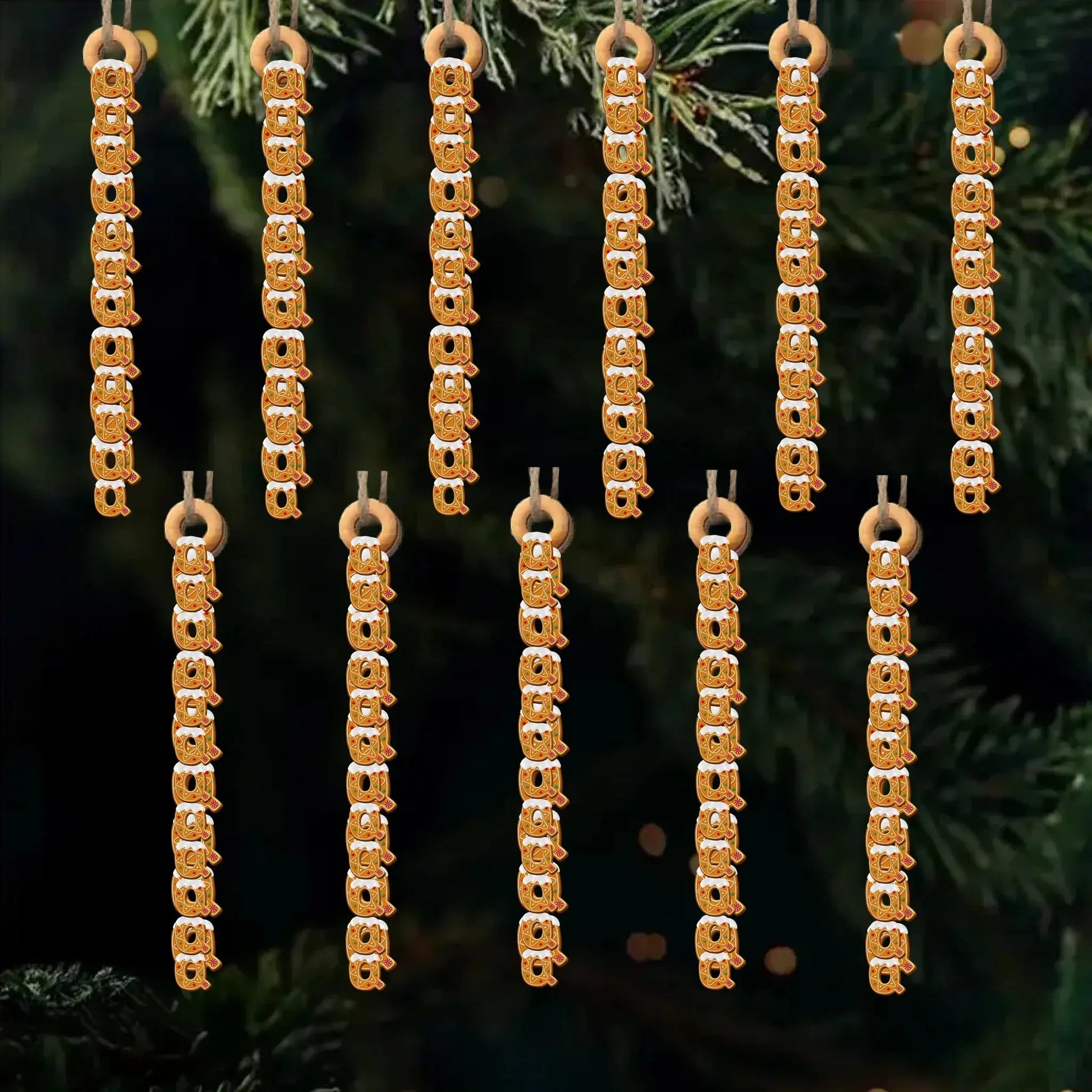 Handmade Gingerbread Letter Wooden Ornament – Personalized Gift One Letter at a Time – Birthday & Christmas Keepsake for Loved Ones  Ezcustomize