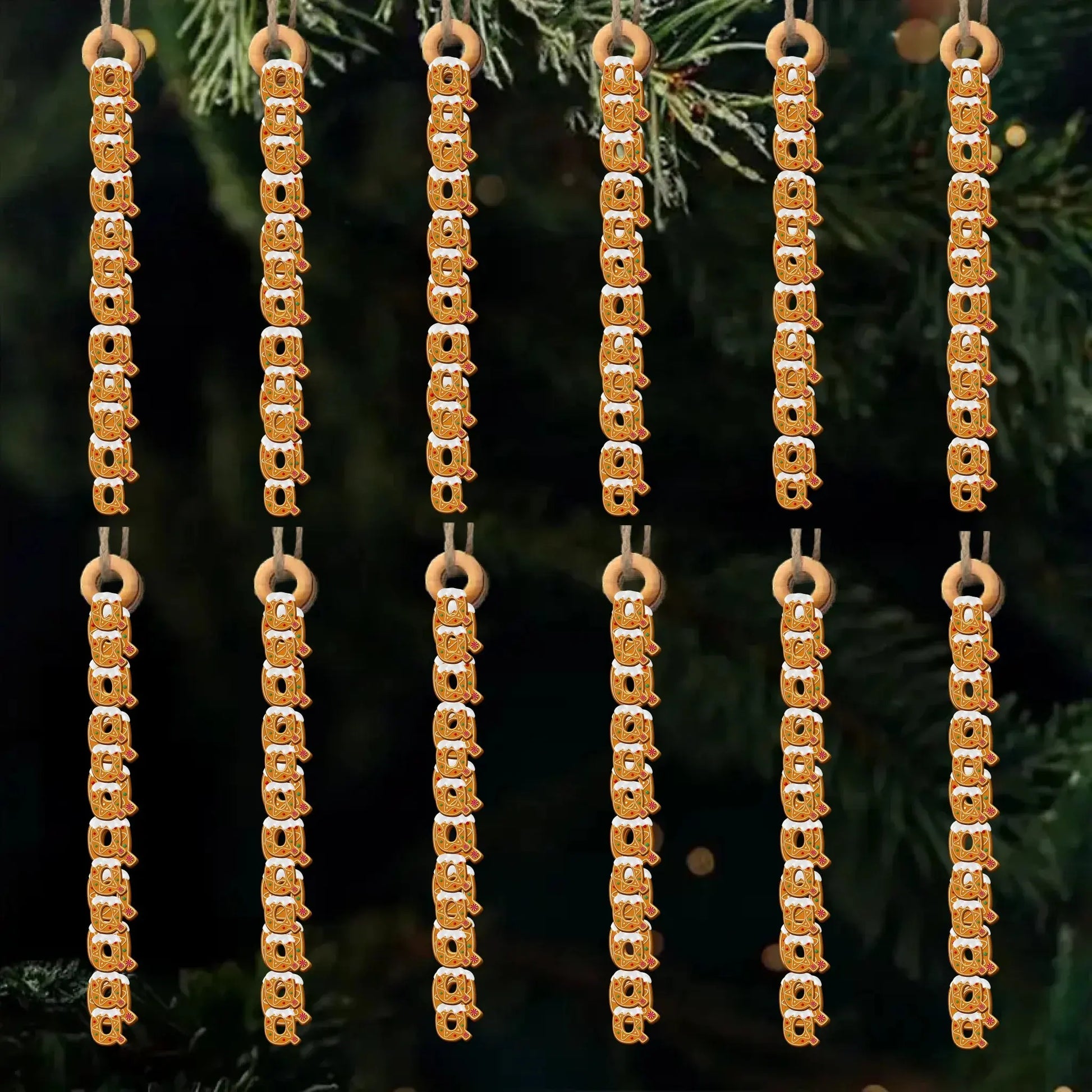 Handmade Gingerbread Letter Wooden Ornament – Personalized Gift One Letter at a Time – Birthday & Christmas Keepsake for Loved Ones  Ezcustomize