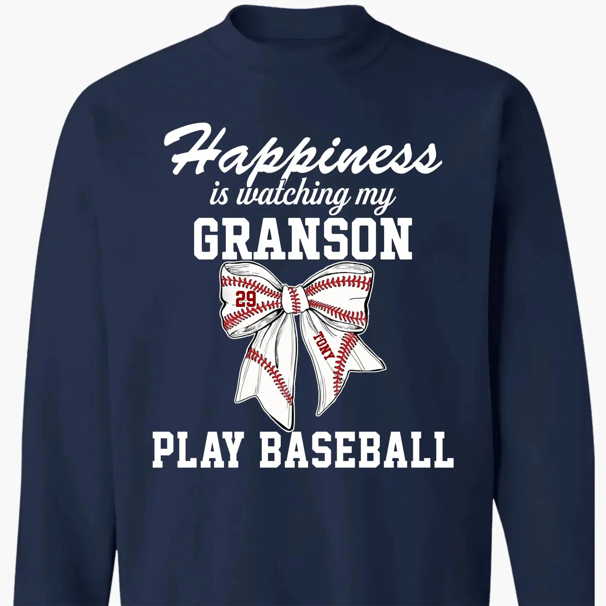 Happiness Is Watching My Kid Play – Personalized T-Shirt – Custom Football, Baseball, Softball Shirt for Proud Sports Parents  Ezcustomize