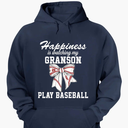 Happiness Is Watching My Kid Play – Personalized T-Shirt – Custom Football, Baseball, Softball Shirt for Proud Sports Parents  Ezcustomize