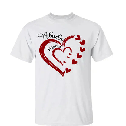 Heart in Heart Mom & Grandma – Personalized Light Color Shirt, Custom Gift for Mothers & Grandmothers  Ezcustomize